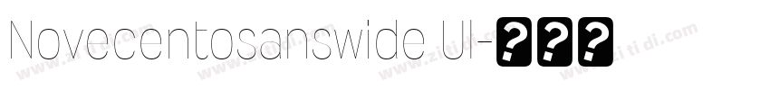 Novecentosanswide Ul字体转换